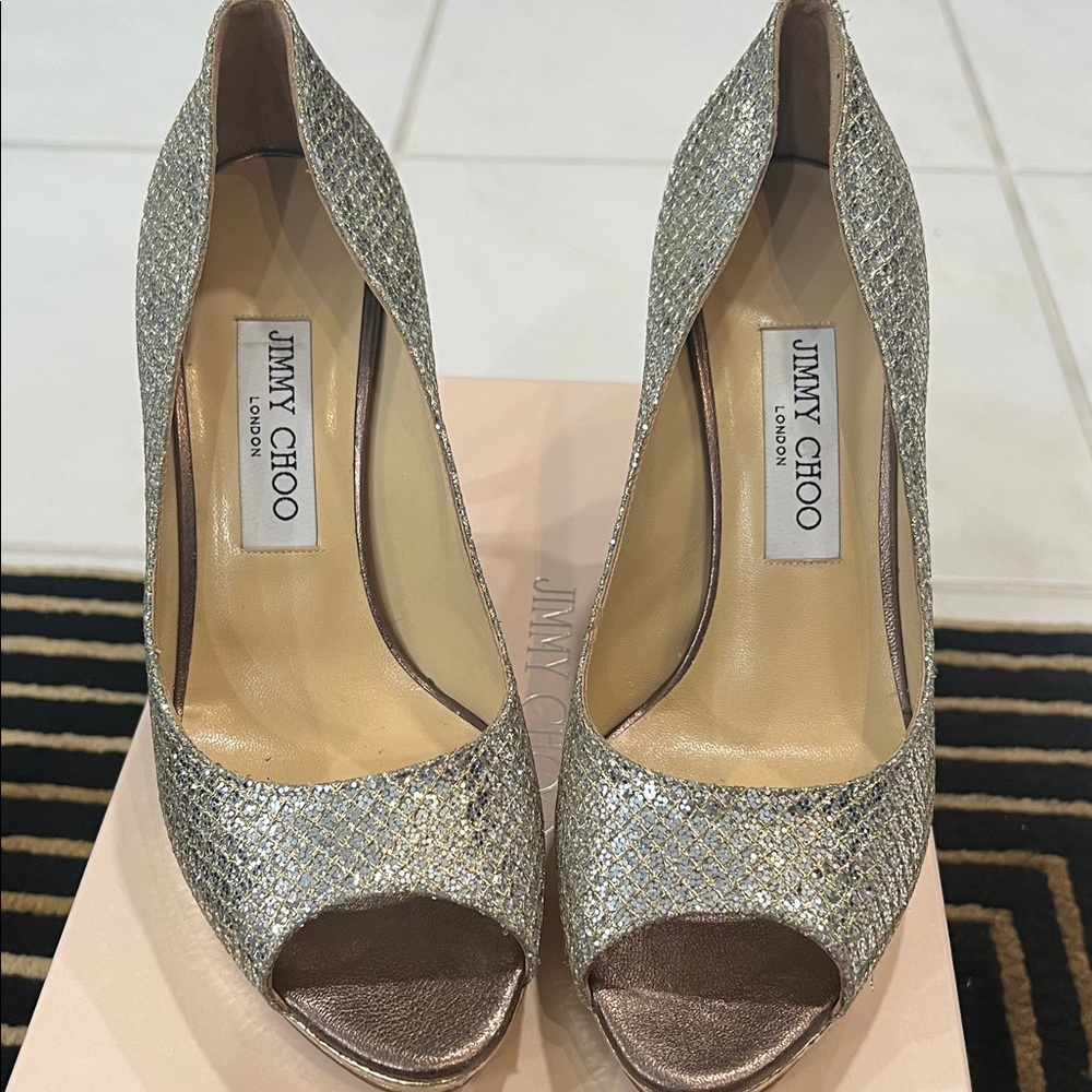 Jimmy Choo Glitter Heels